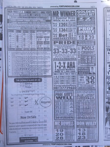 week 42 pools telegraph 2025 page 4