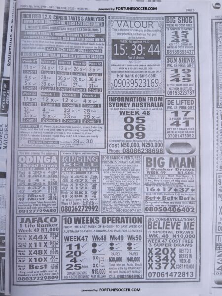 week 49 pools telegraph 2025 page 4