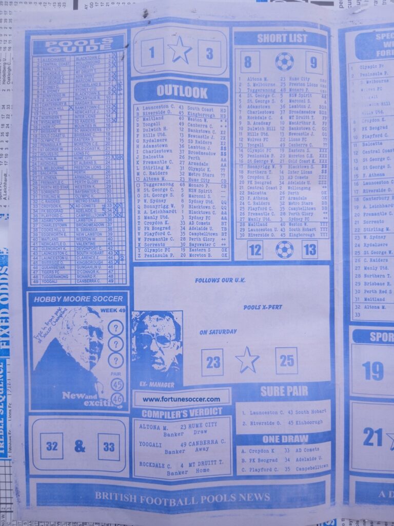 Week 50 rsk papers 2025 soccer bob morton capital intl winstar bigwin