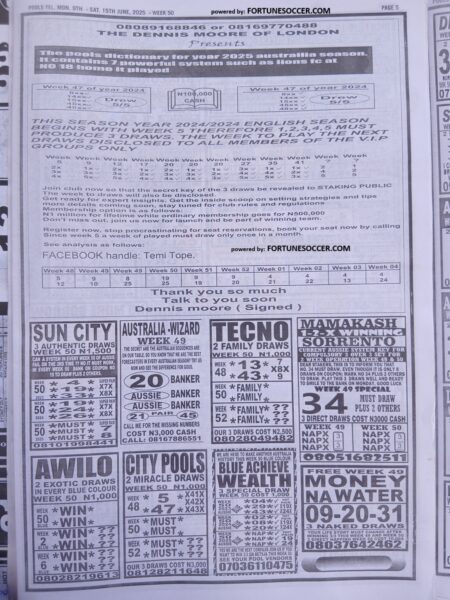 week 50 pools telegraph 2025 page 5