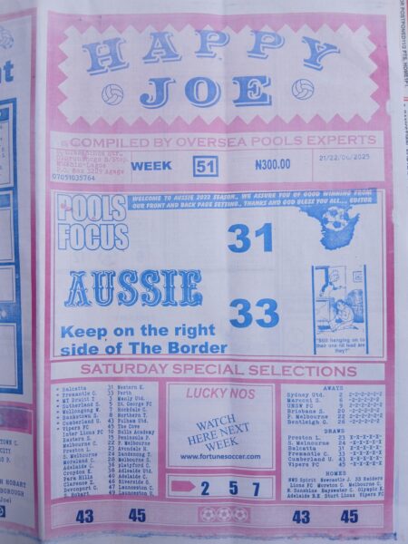 week 51 happy joe 2025 page 1