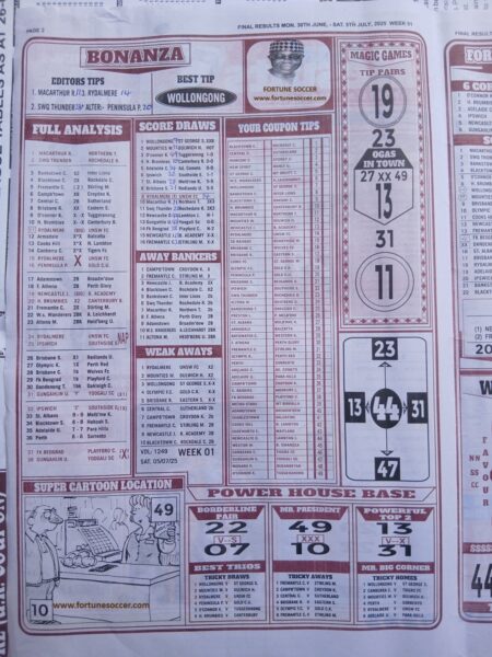 week 1 final results 2025 page 2