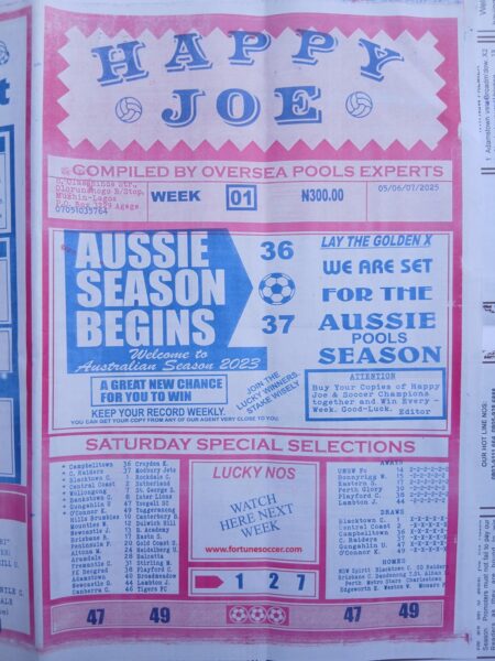 week 1 happy joe 2025 page 1