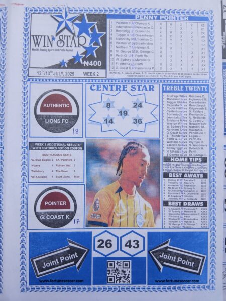 week 2 winstar 2025 page 1