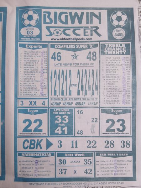 week 3 bigwin soccer 2025 page 1