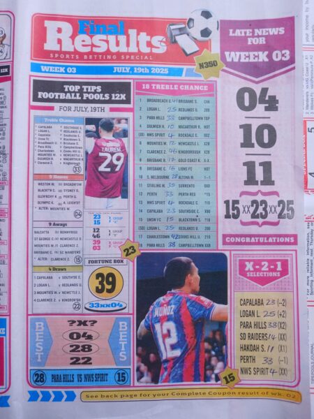 week 3 final results 2025 page 1