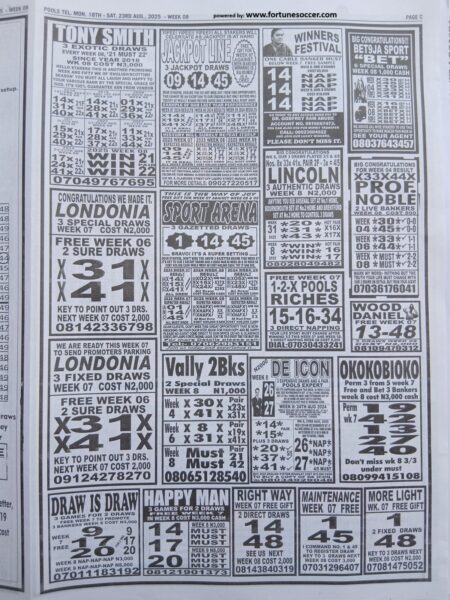 week 8 pools telegraph 2025 page 8