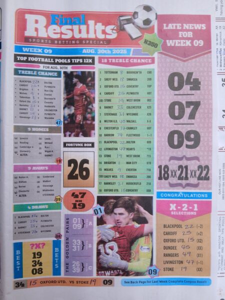week 9 final results 2025 page 1