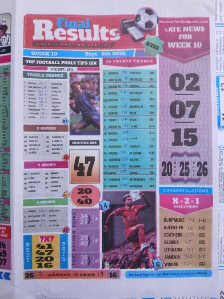 week 10 final results 2025 page 1