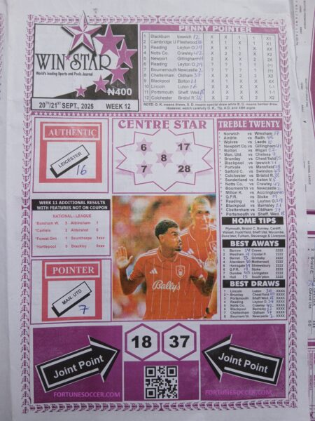 week 12 winstar 2025 page 1