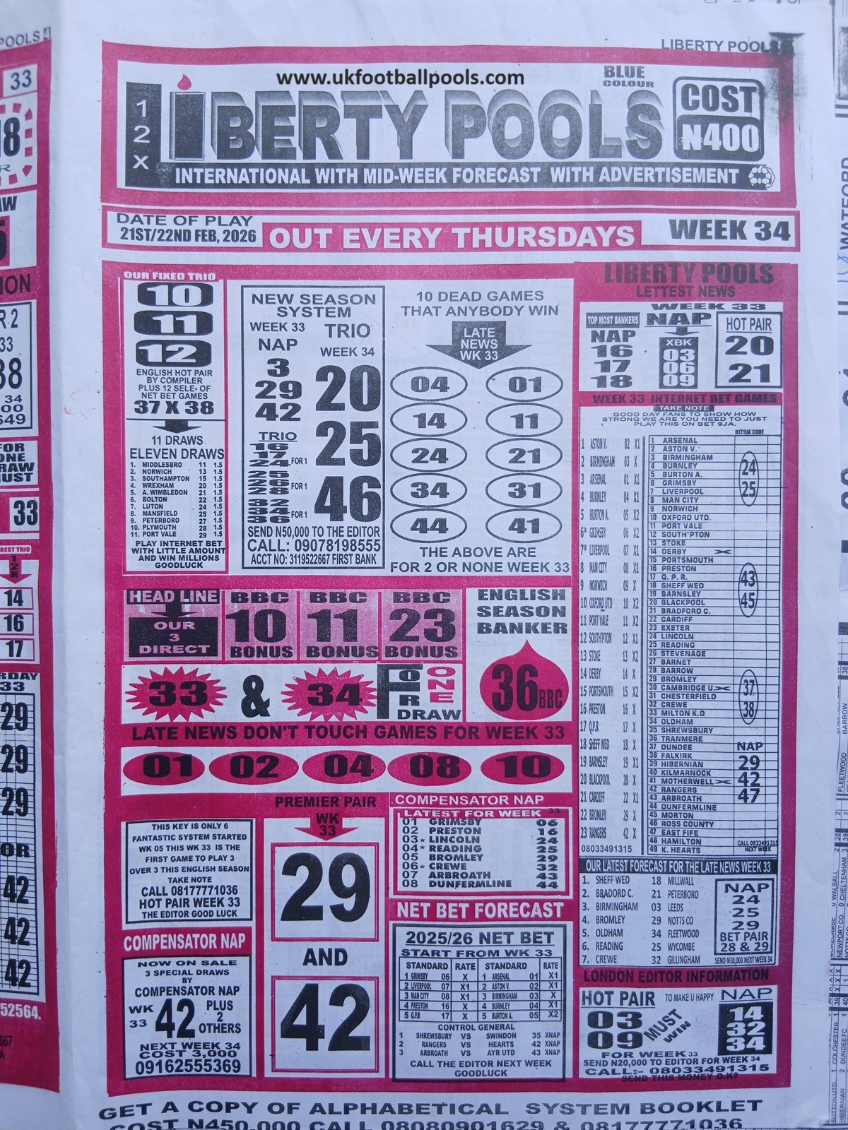 week 34 liberty international 2026 page 1