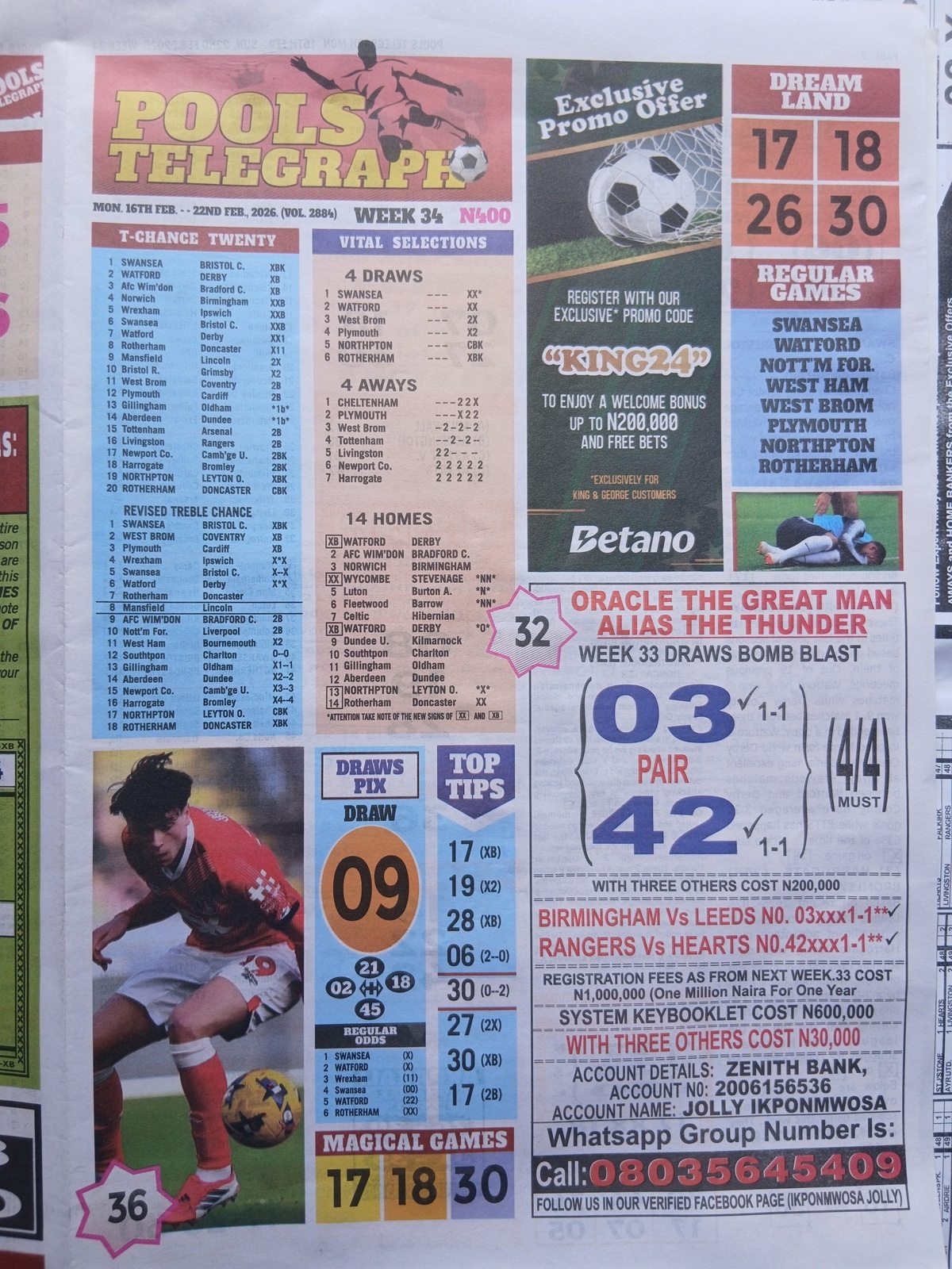 week 34 pools telegraph 2026 page 1