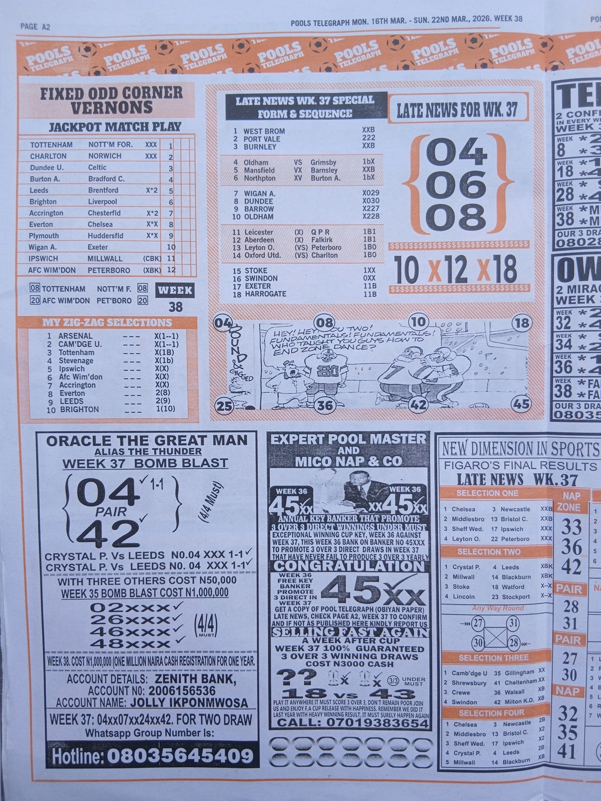 week 38 pools telegraph 2026 page 8