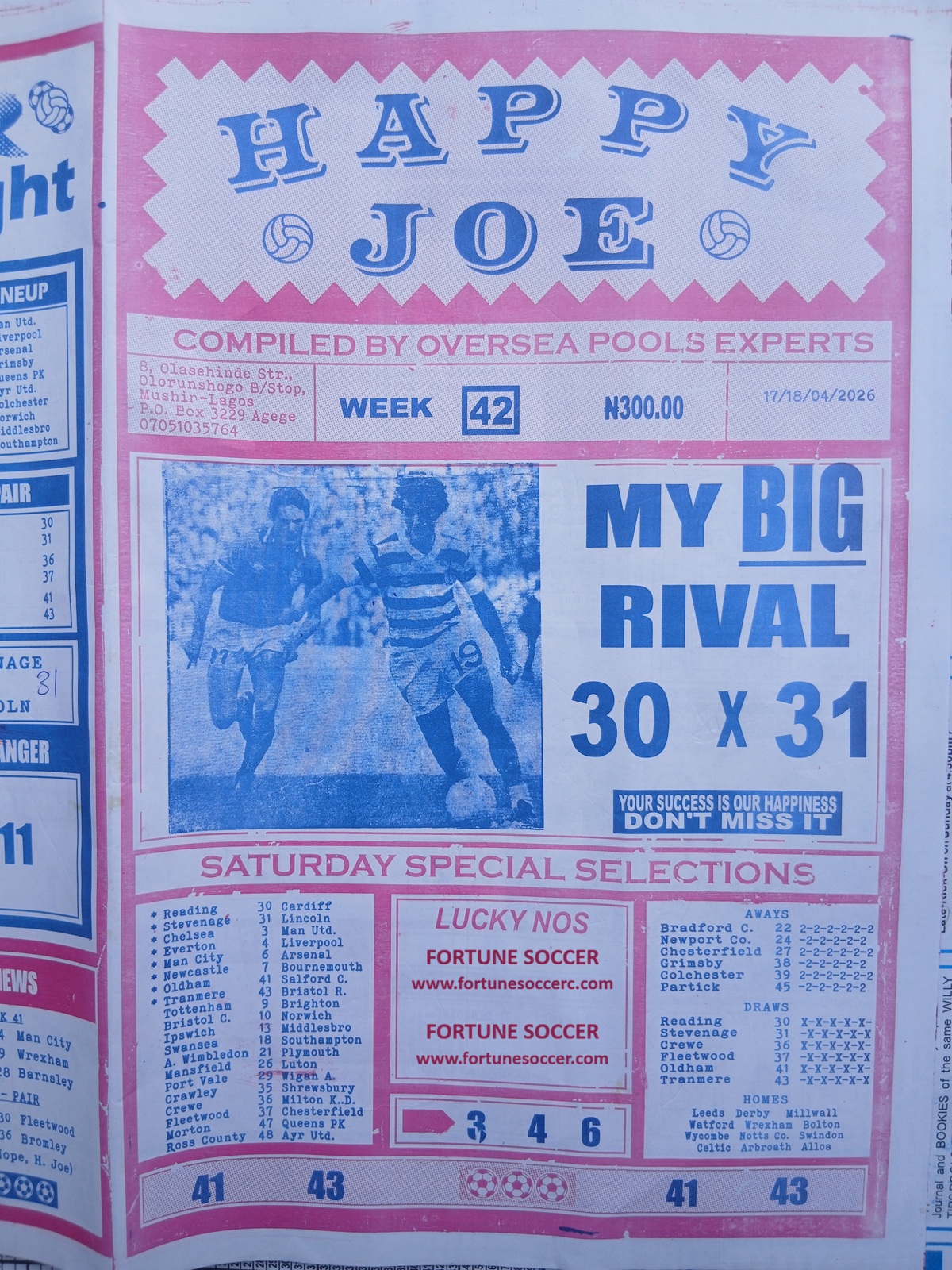 week 42 happy joe 2026 page 1