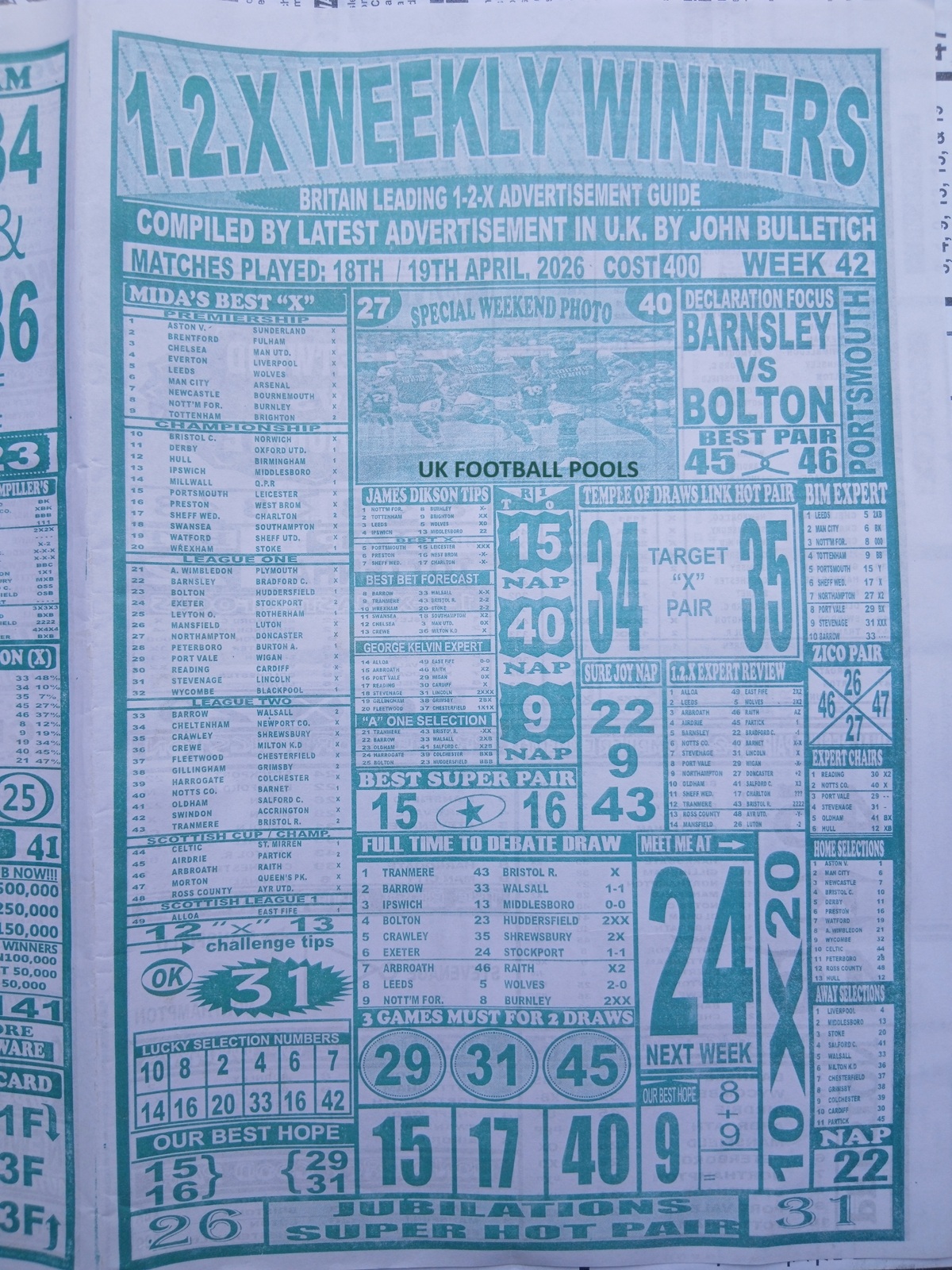 week 42 weekly winners 2026 page 1