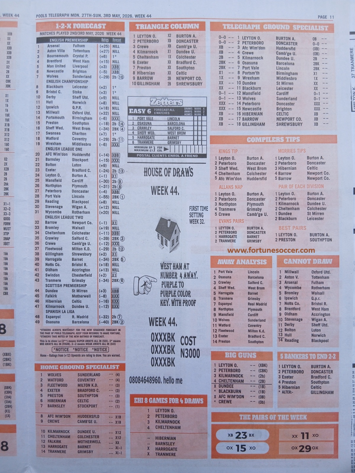week 44 pools telegraph 2026 page 17