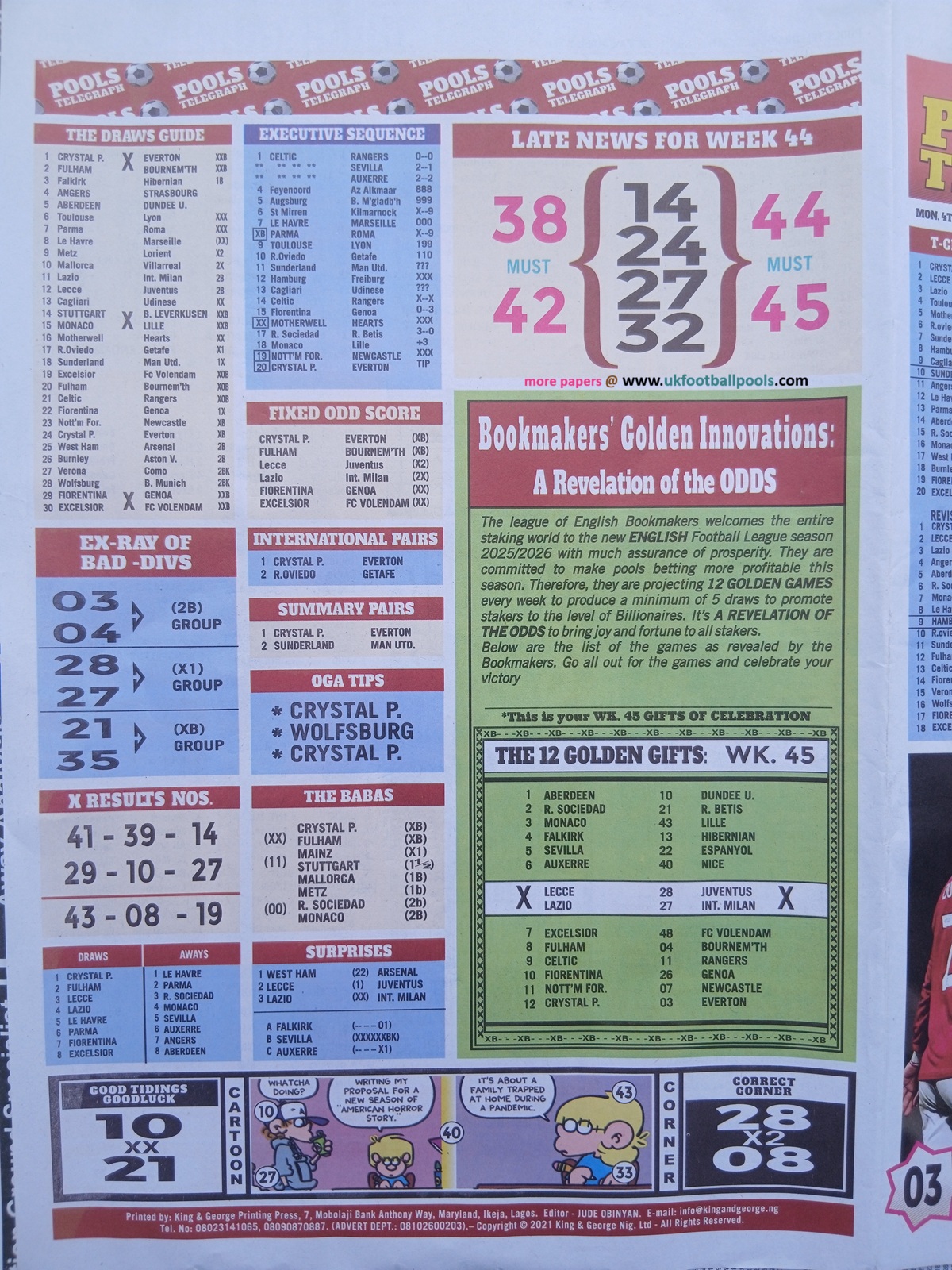 week 45 pools telegraph 2026 page 16