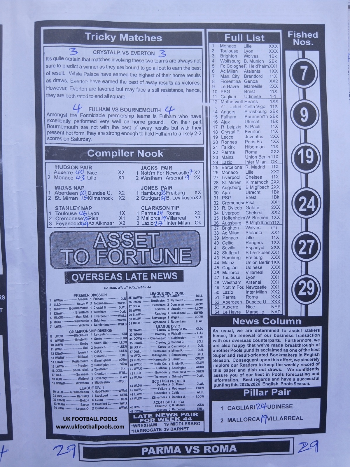week 45 sporting informant 2026 page 3