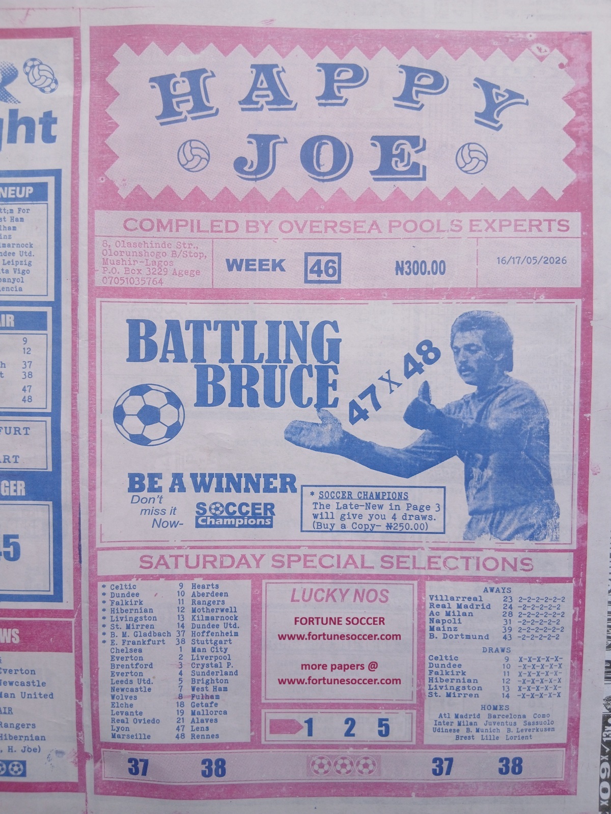 week 46 happy joe 2026 page 1