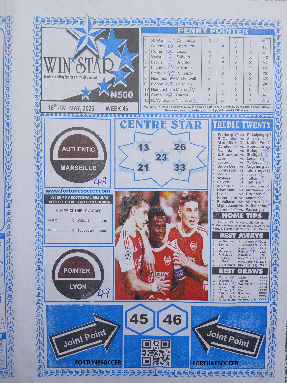 week 46 winstar 2026 page 1