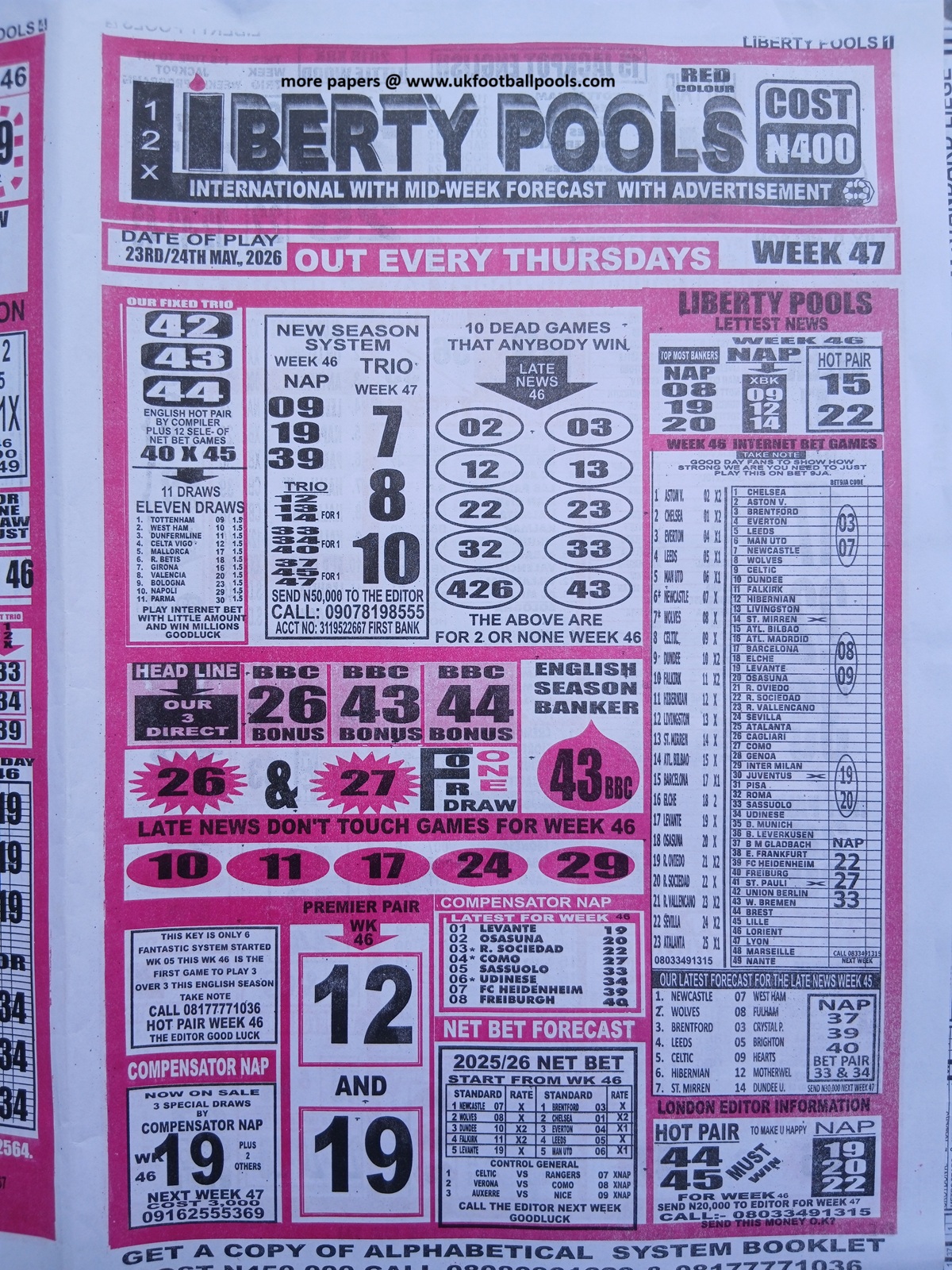 week 47 liberty international 2026 page 1