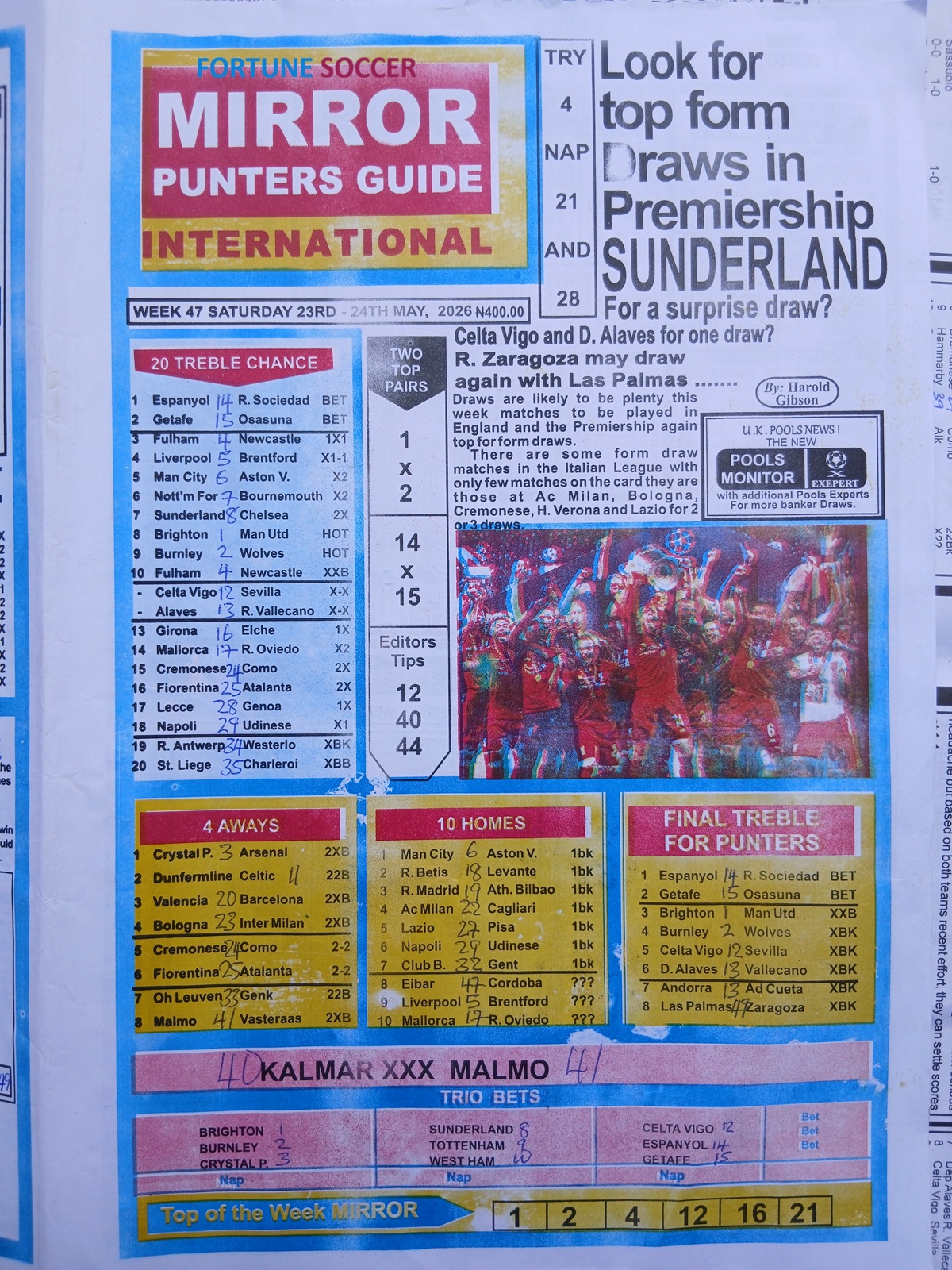 week 47 mirror punters guide 2026 page 1