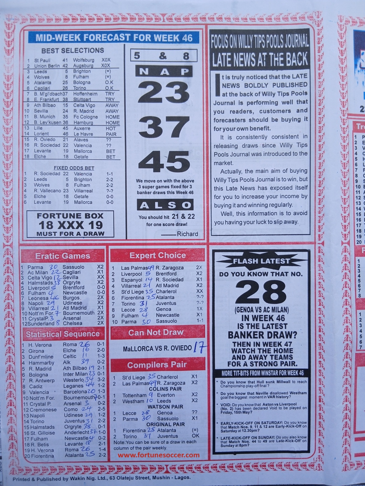 week 47 sporting infformant 2026 page 4