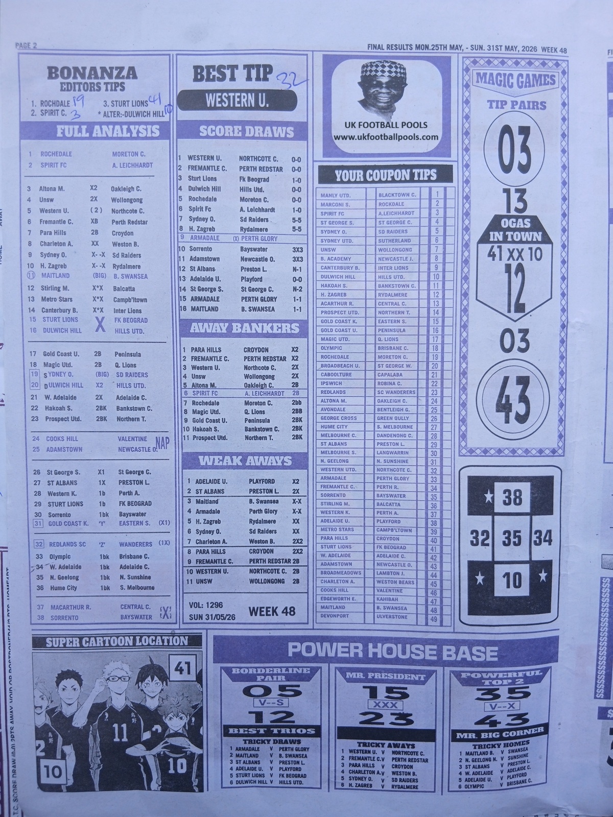 week 48 final results 2026 page 2