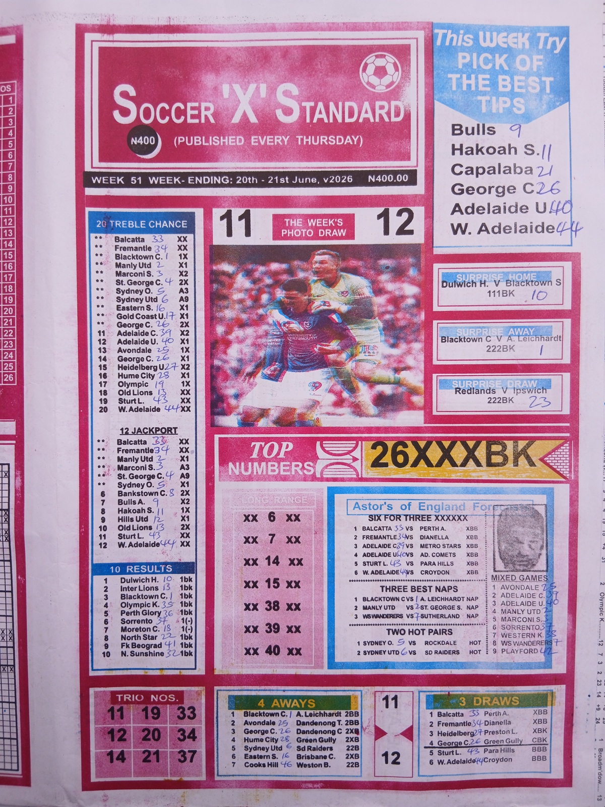 week 51 soccer x standard 2026 page 1