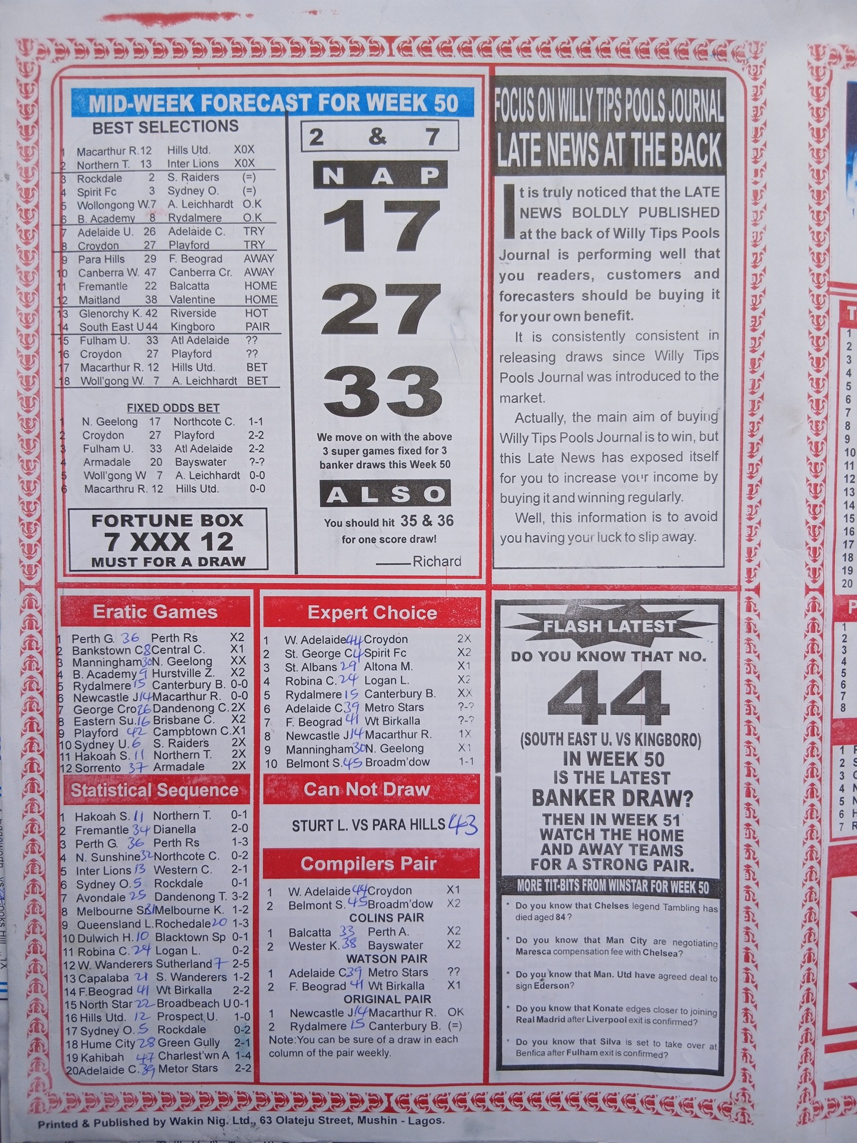 week 51 sporting informant 2026 page 4