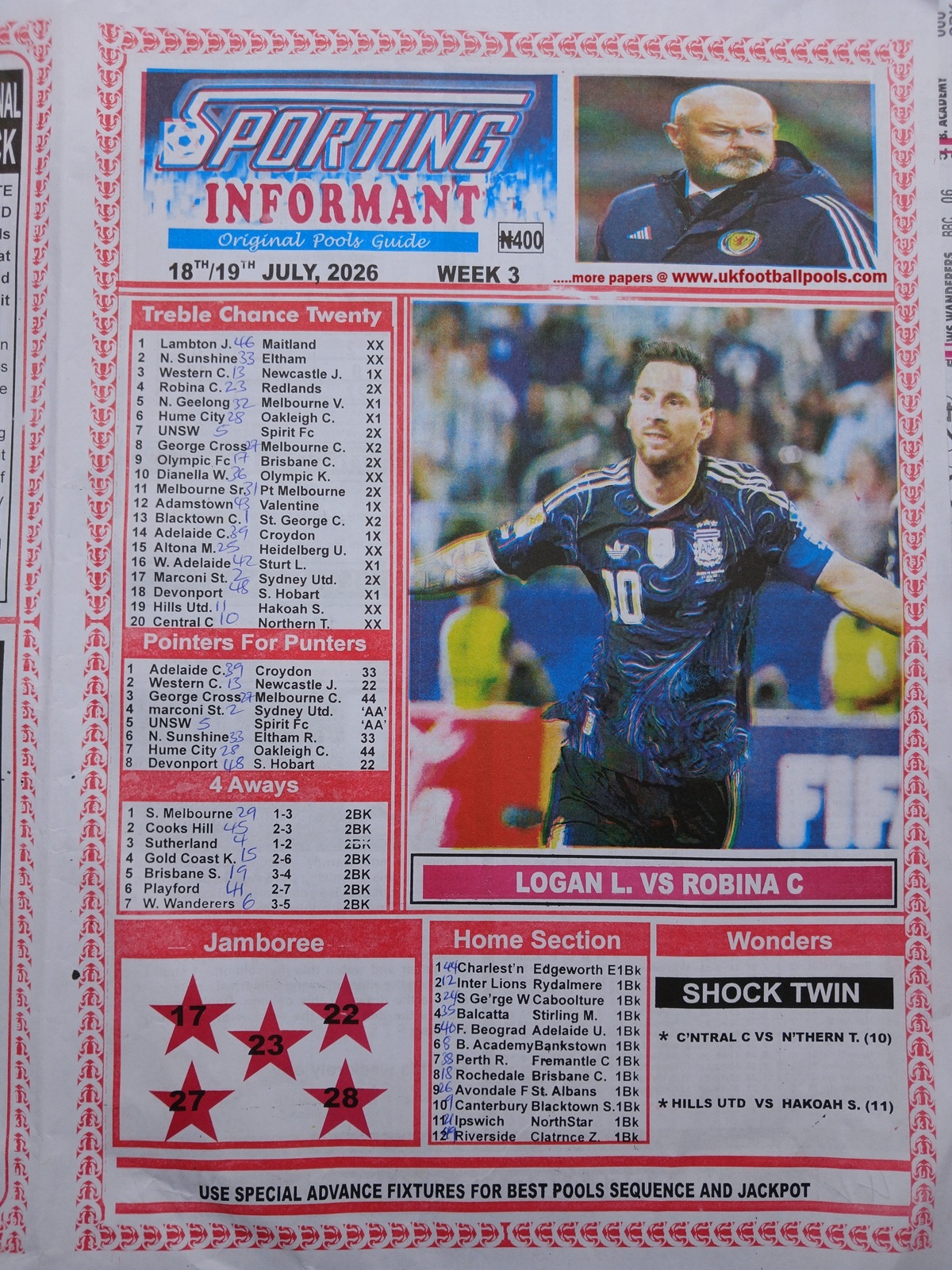 week 3 sporting informant 2026 page 1