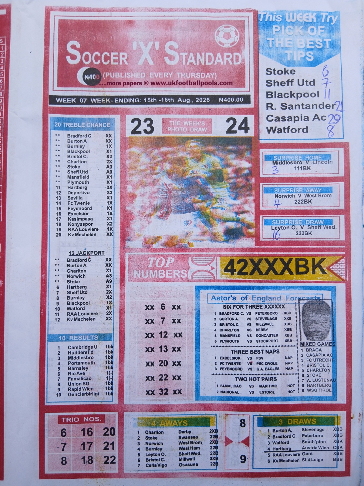 week 7 soccer x standard 2026 page 1