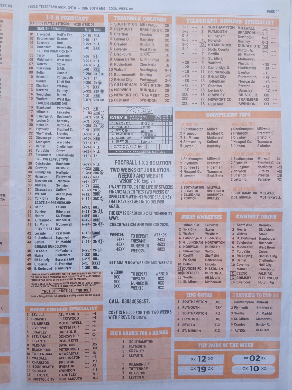 week 9 pools telegraph 2026 page 15
