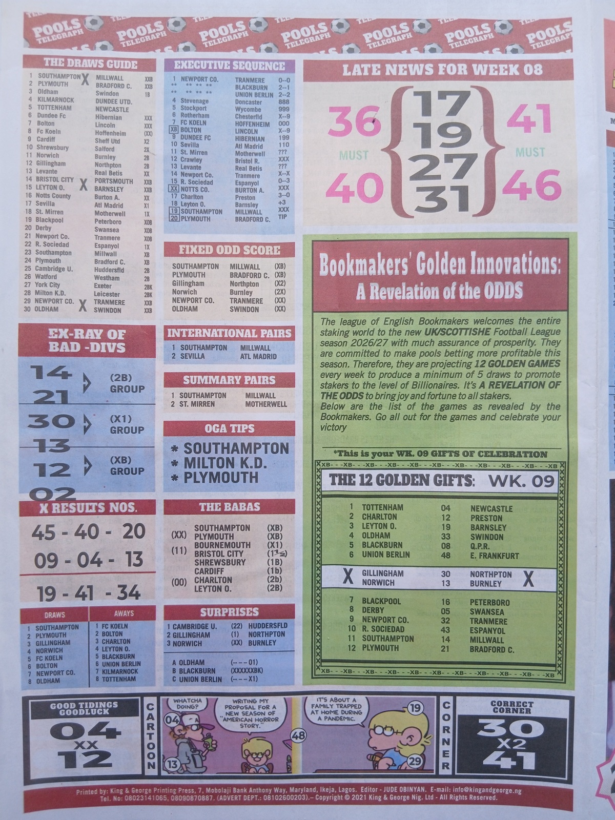 week 9 pools telegraph 2026 page 16