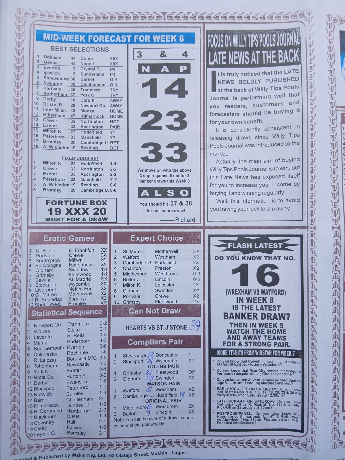 week 9 sporting informant 2026 page 4