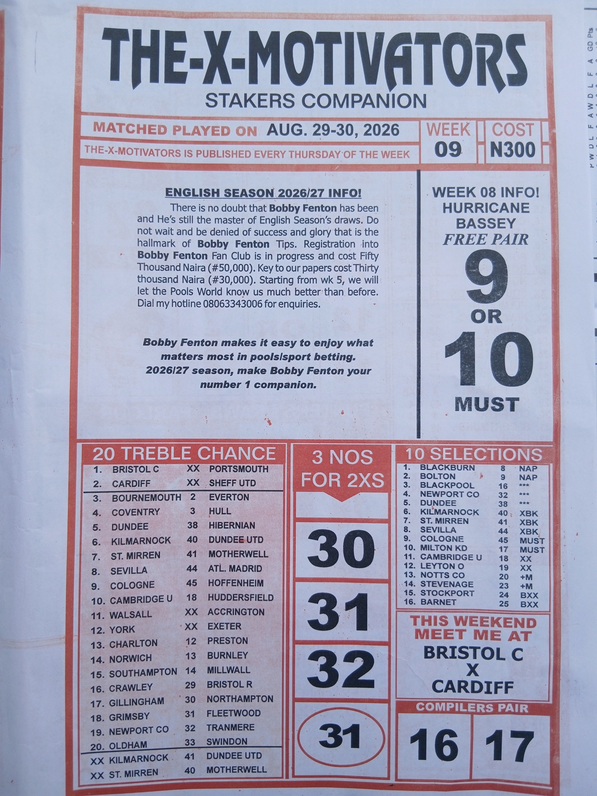 week 9 the x motivators 2026 page 1